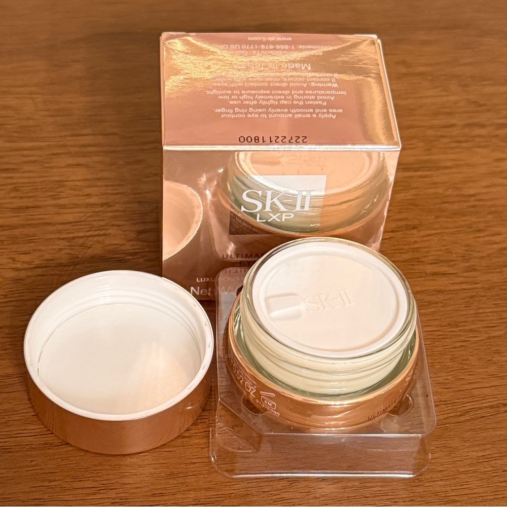 SK-II LXP Ultimate Revival Eye Cream, 0.52 oz, NIB with Seal on Jar, Anti-Aging - Picture 3 of 8